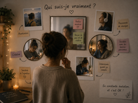 Personne autiste explorant différentes facettes de sa personnalité