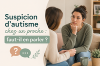 Personne hésitant à partager une suspicion d'autisme avec un proche