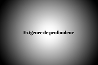 L’exigence de profondeur