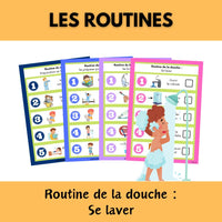 La routine de la douche