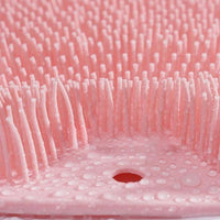 brosse de douche à ventouse poils doux