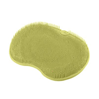 brosse de douche à ventouse vert