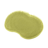 brosse de douche à ventouse vert