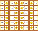 carte du jeu horloge éducative Montessori