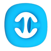 Hand Strength en silicone bleu, idéal pour exercer les muscles de la main et de l’avant-bras.