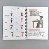 Page dédiée à la famille (grand-père, grand-mère, père, mère, frère, sœur) et aux conseils de bonne posture pour écrire