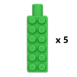 ot d'embouts à mâchouiller brique vert (x5)