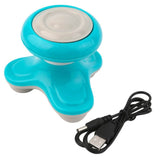 Masseur vibrant bleu avec câble USB inclus