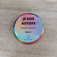 pin's autisme soyez patient