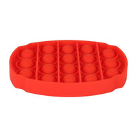Press-in bubble ovale rouge à presser pour soulager le stress