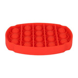 Press-in bubble ovale rouge à presser pour soulager le stress