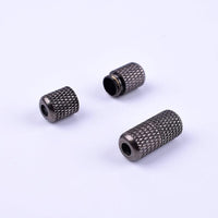 fermetures pour lacets élastiques noir mat