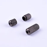 fermetures pour lacets élastiques noir mat