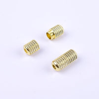 fermetures pour lacets élastiques dorée mat