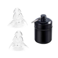bouchons d'oreilles anti bruit transparent avec boite de transport