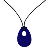collier à mâcher larme bleu marine